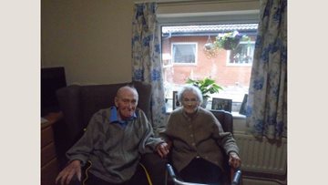 Himley care home Resident couple celebrate relationship